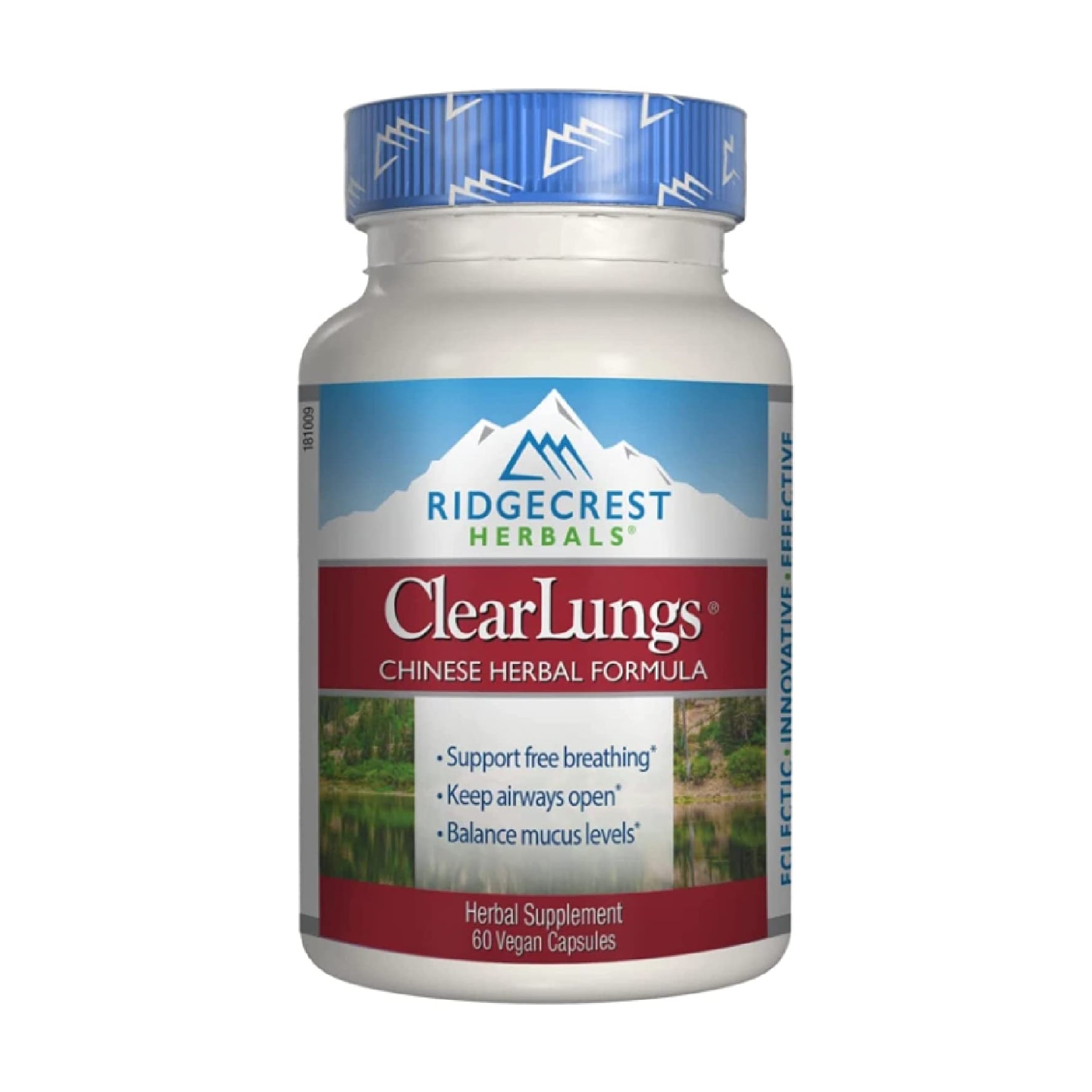 Комплекс для підтримки легенів Ridgecrest Herbals ClearLungs Chinese Herbal Formula, 60 капсул